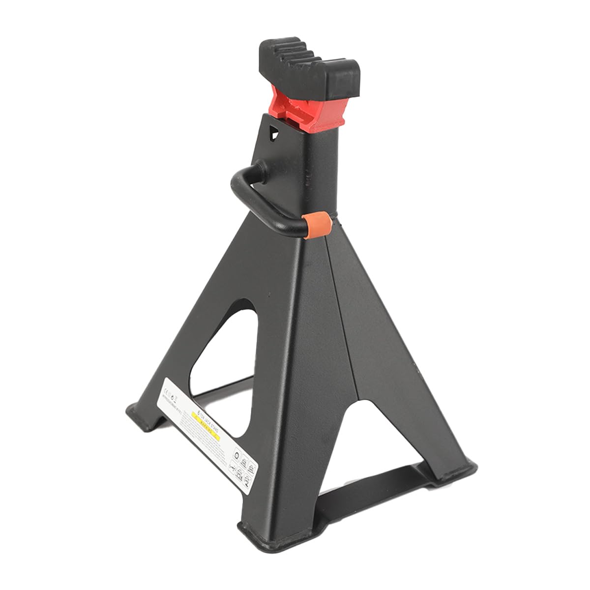Cavaletti Auto treppiedi a cremagliera, Cavalletti Auto 6T Set da 2 Pezz, Altezza di Sollevamento 390–585mm, Jackstand Coppia Cavalletti con Protezione in Gomma