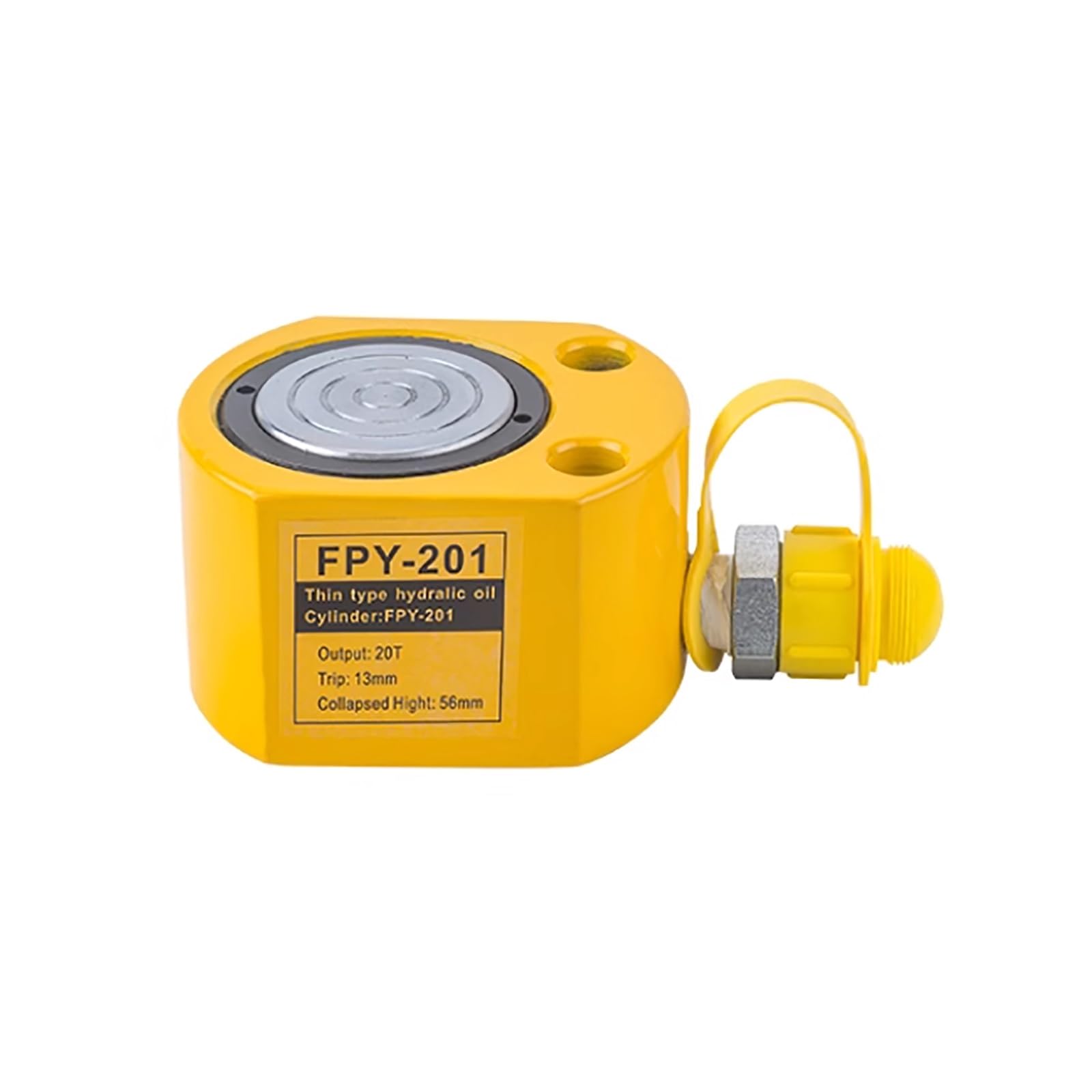 Podnośnik niskoprofilowy o udźwigu 20 ton, wielofunkcyjny mały podnośnik hydrauliczny, przenośny podnośnik hydrauliczny, podnośnik hydrauliczny z cylindrem o skoku 0,51 cala/13 mm (skok 20 ton/44092