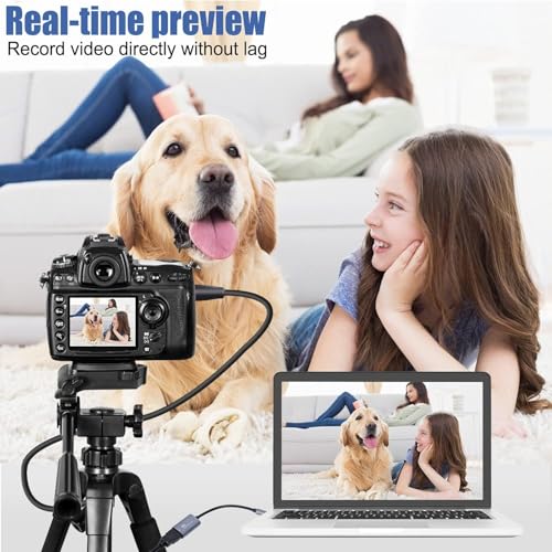 Image of MICROWARE Video Capture Card, 4K USB3.0 HDMI to USB C Capture Card for Streaming, 1080P 60FPS, Compatible with iPad Mac OS Windows, Quest 3, OBS, Camera (Silver)