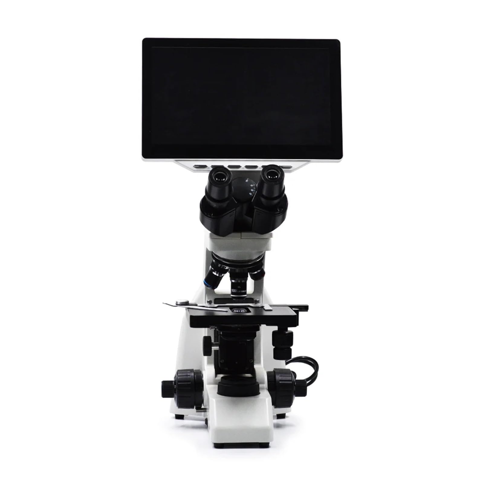 Microscopio Biologico Digitale Lcd801 con Schermo LCD HD da 10,6" - Obiettivo Acromatico per Immagini Nitide
