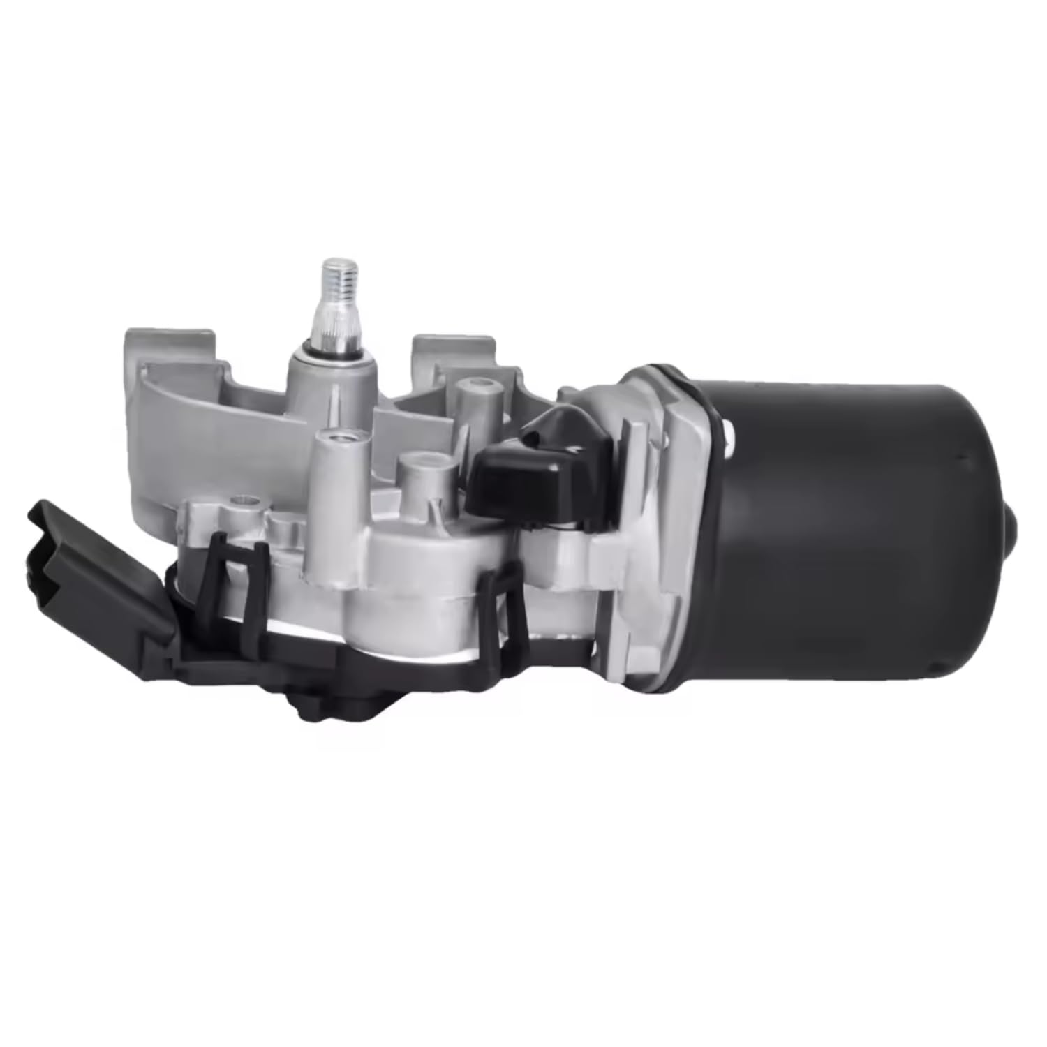 Moteur essuie-glace avant compatible pour Renault Clio III modèles 3/5 portes, Grandtour et Van – Voltage 12V - Connexion à 4 broches – Remplace 8200268931, 7701061590