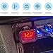 Gasedin Car LED Display Voltmeter, DC 12V 24V Battery Voltage Tester Digital Panel Meter, Electric Voltage Gauge Monitor for Car Truck Motorcycle, Universal Car Accessories
