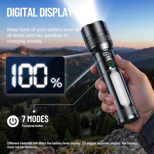 TuyLuxe Rechargeable LED Flashlights, Super Bright High Lumens Flashlight by TuyLuxe - Used condition - Image 3