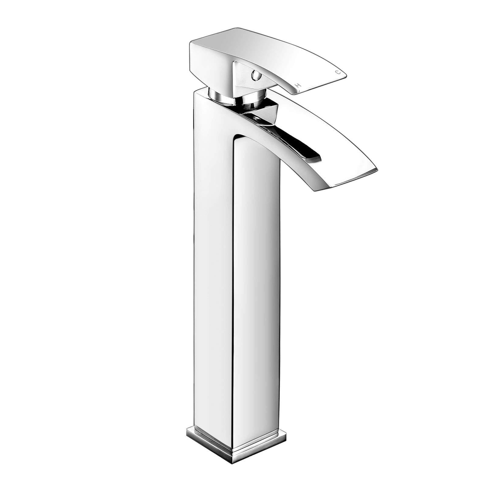 Nes Home Tesa Waterfall High Rise Basin Mono Mixer Tap & Waste Chrome