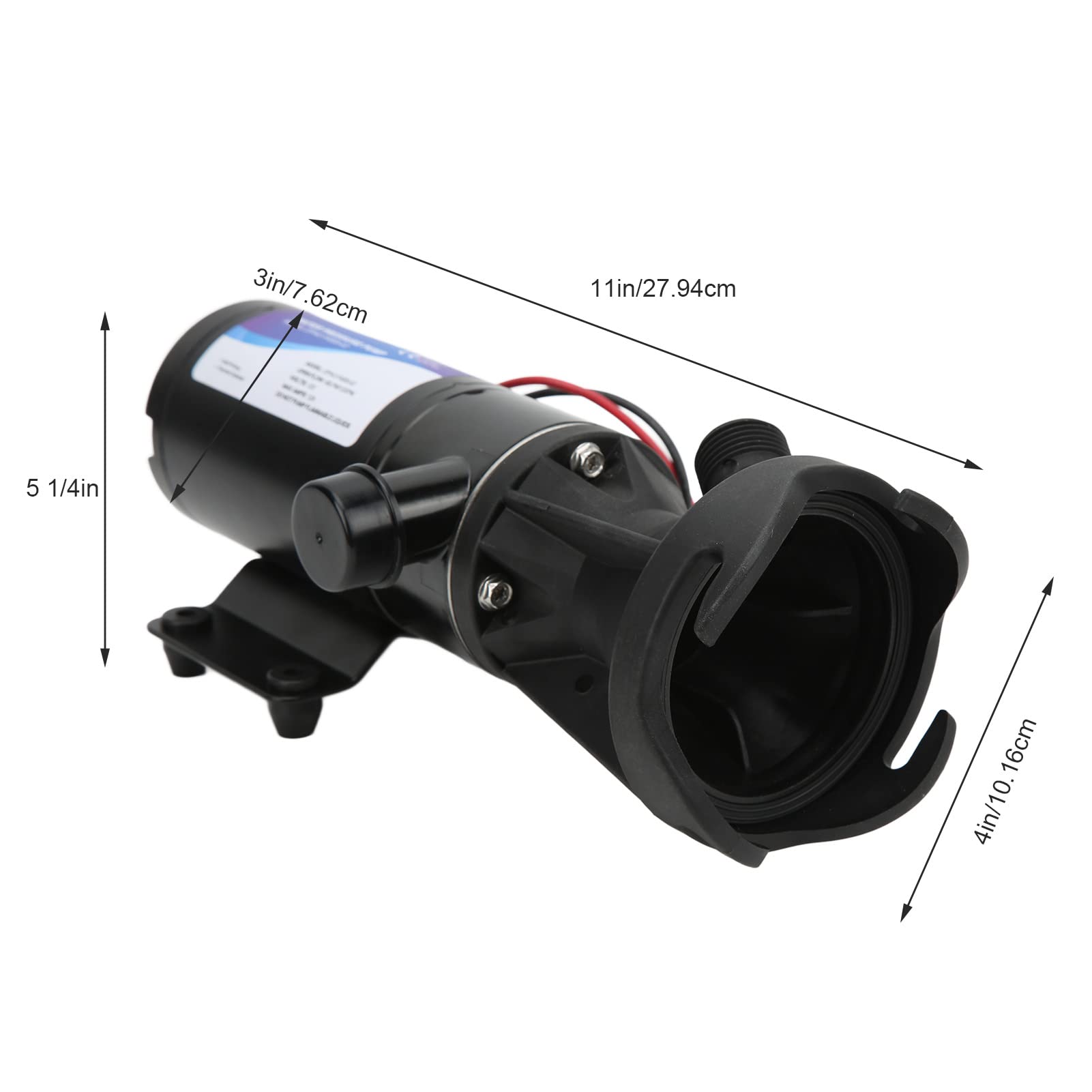 Pompa del Maceratore per Akozon 12V Portatile Processore di Rifiuti D'acqua Pompa Maceratrice Per il Idraulico per per Barche Marine