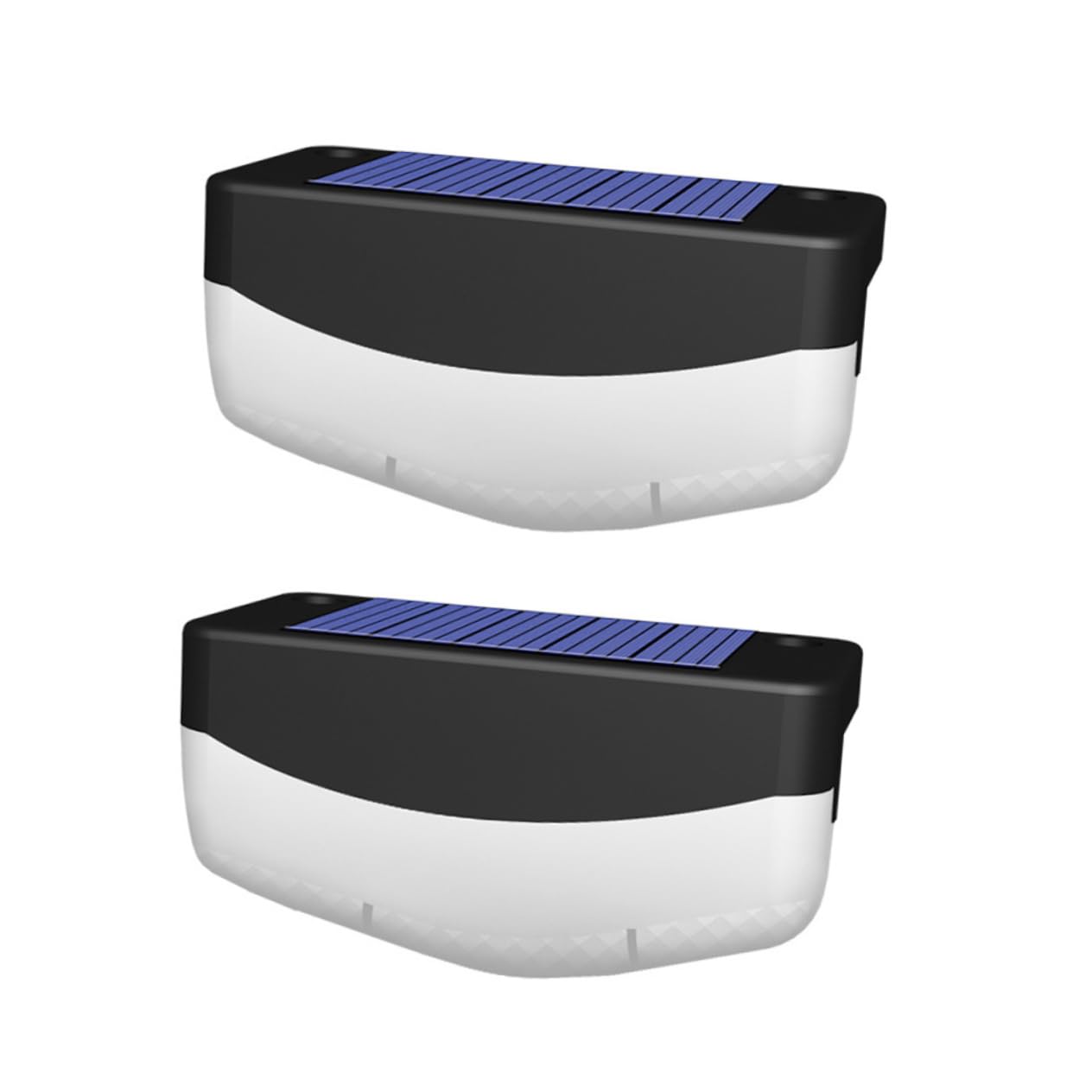 SEWACC Solar Garden Lights Outdoor 2-Pack Solar Step Lights Led Waterproof for Yard