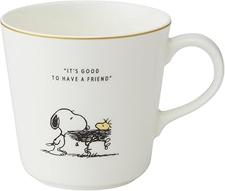 スケーター(Skater) マグカップ 大 290ml 食洗機対応 NARUMI ボーンチャイナ 鳴海製陶 日本製 スヌーピー バッジ CBMG30-A