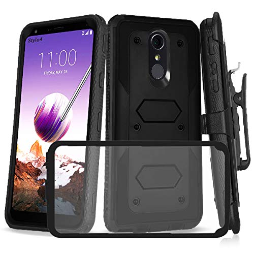 LG Stylo 4 Case/Stylo 4 Plus with Shockproof [Built-in Screen Protector] Full-Body Heavy