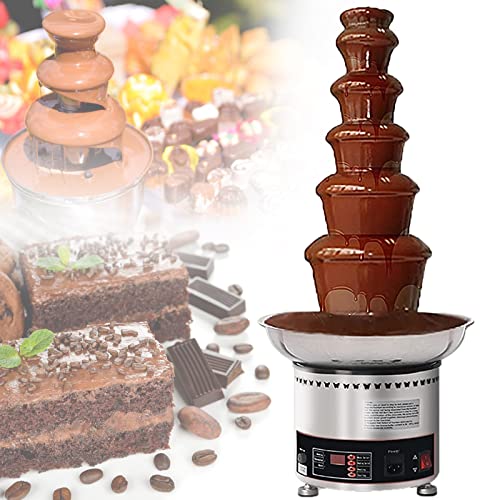LYDZUSDP 4Tier Chocolate Fountain,Stainless Steel Electric Chocolate Fountain Melting Machine for Hotel,Shopping Mall,Wedding,Western Restaurant