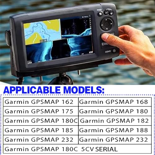 Image of Fish Finder Mount Base, Universal 360 Rotation Ball-Mount Fish Finder Bracket, Nylon & Stainless Steel Electronic Fish Finder Holder for Marine Boat Kayak Pontoon Canoe