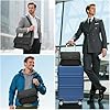KONO Messenger Bag, Umhängetasche Herren Wasserdichte, Leichte Freizeit Crossbody Tasche mit Mehreren Fächern für 13 Zoll Laptop (Schwarz) #5