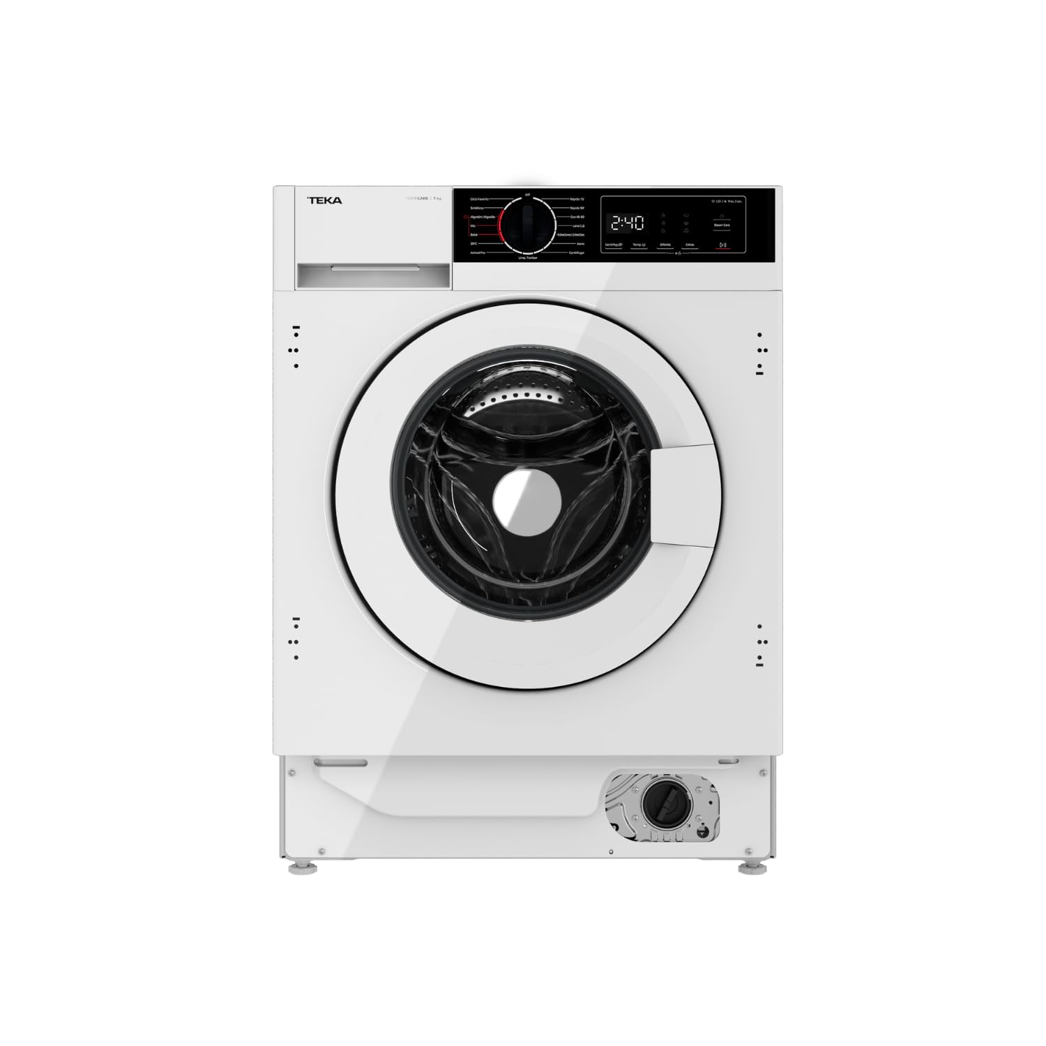TEKA Lavadora Integrable Serie Homecare, Motor BLDC, 7 kg, 15 Programas