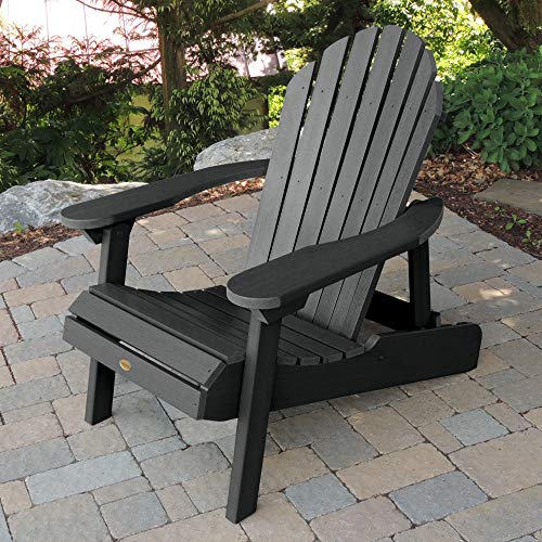Highwood Ad-Chl1-Bke Hamilton Made In The Usa Adirondack Chair, Adult Size, Black #TOP1