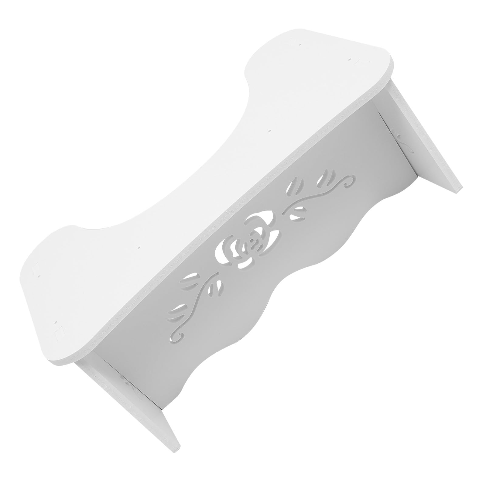Hemobllo Taburete para Inodoro Escalón Personas Mayores, Reposapiés Antideslizante de Plástico Resistente, Color Floral, Soporte Estable para Baño y Elevador Wc Doméstico