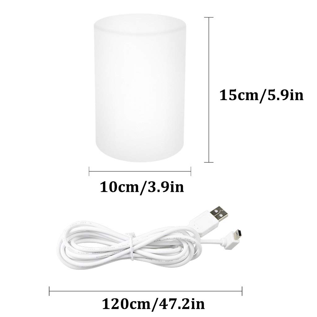 Luce Notturna Intelligente WiFi, APP e Controllo Vioce, Sincronizza con la Musica Lampade da Comodino Dimmerabili, Compatibile con Alexa e Google Home, Luce di Bagliore RGB Che Cambia Colore