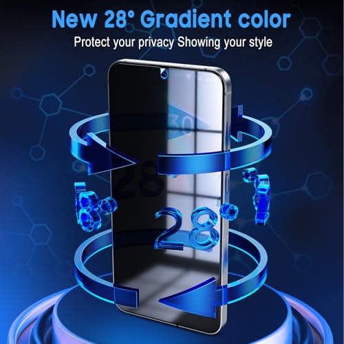 Image of Uyiton for Samsung Galaxy S24+ Plus /S25+ Plus Privacy Screen Protector | 2 Pack, Anti-Spy, Fingerprint Unlock, 9H+ Tempered Glass, Scratch-Resistant, Bubble-Free, Easy Installation, Case-Friendly
