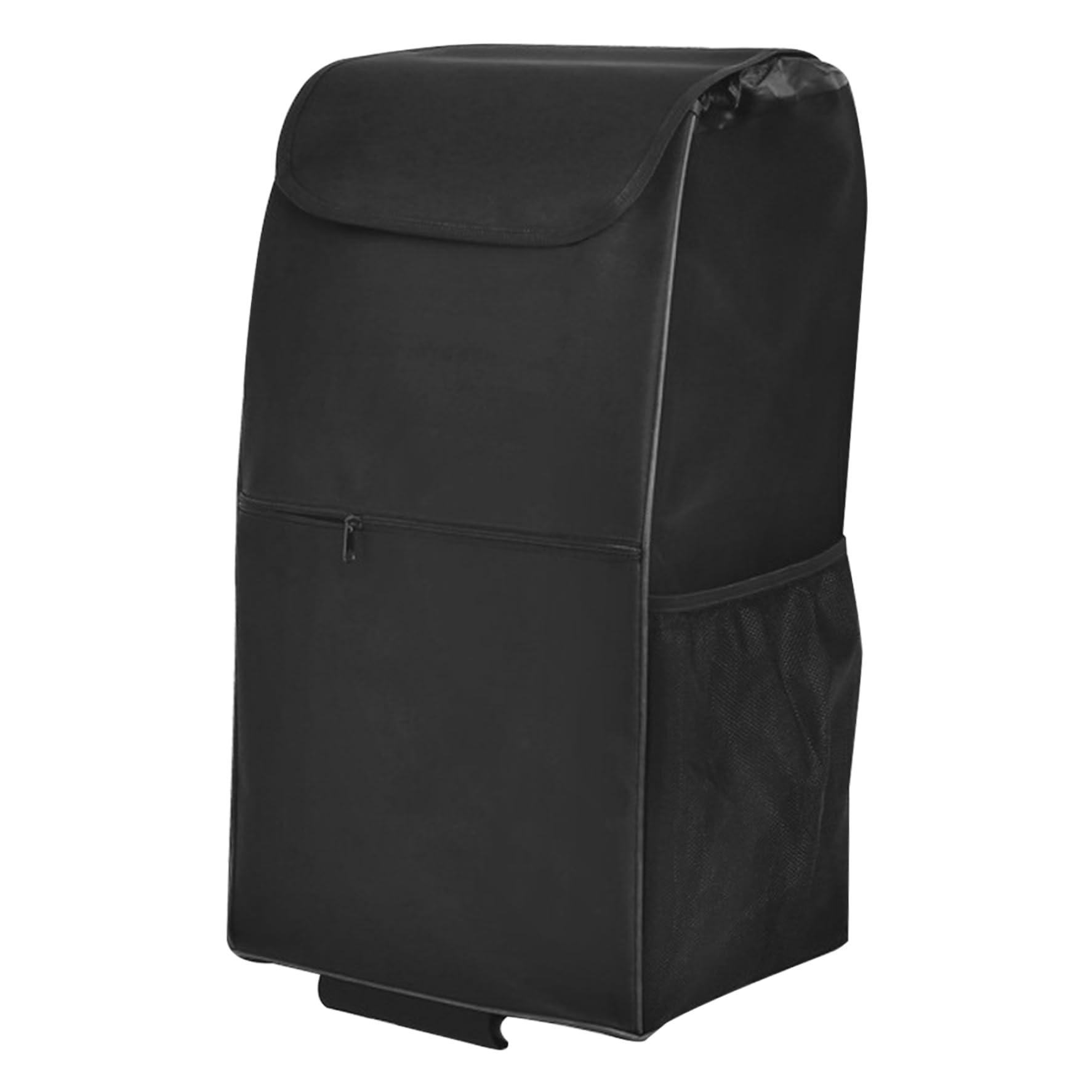 Organizador de carrito con forro impermeable duradero y bolsillos laterales de malla, bolsa de almacenamiento plegable para carritos de comestibles
