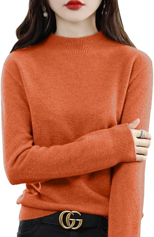 （11:30時点） [DMFU] ニット トップス レディース 秋冬 4サイズ展開。ハイネック 重ねる着便利 着回しやすい 着痩せ 小顔 無地 高伸縮 セーター カットソー ニットソー インナー 長袖 カジュアル 秋 冬 カジュアル シンプル (JP, アルファベット, XL, 2-13:カーキ)