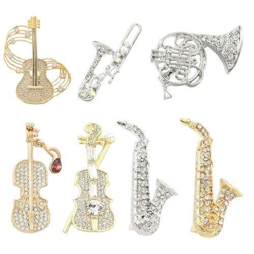 Broches de musique lot de 7 badges instruments de musique pour offrir à un guitariste