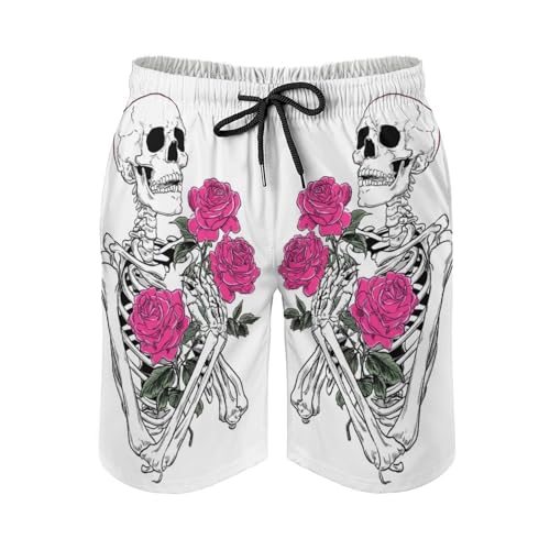 Animal Print Men's Swim Trunks Quick Dry Elastic Waist Drawstring Summer Beach Shorts with Pockets4