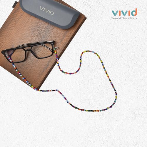 Image of VIVID vision Unisex Adult Eyeglass Holder Strap Cord | New Chain Adjust on Sunglasses | Anti-slip Retainer Lanyard String Eyewear Frame | Specs Mask Chain