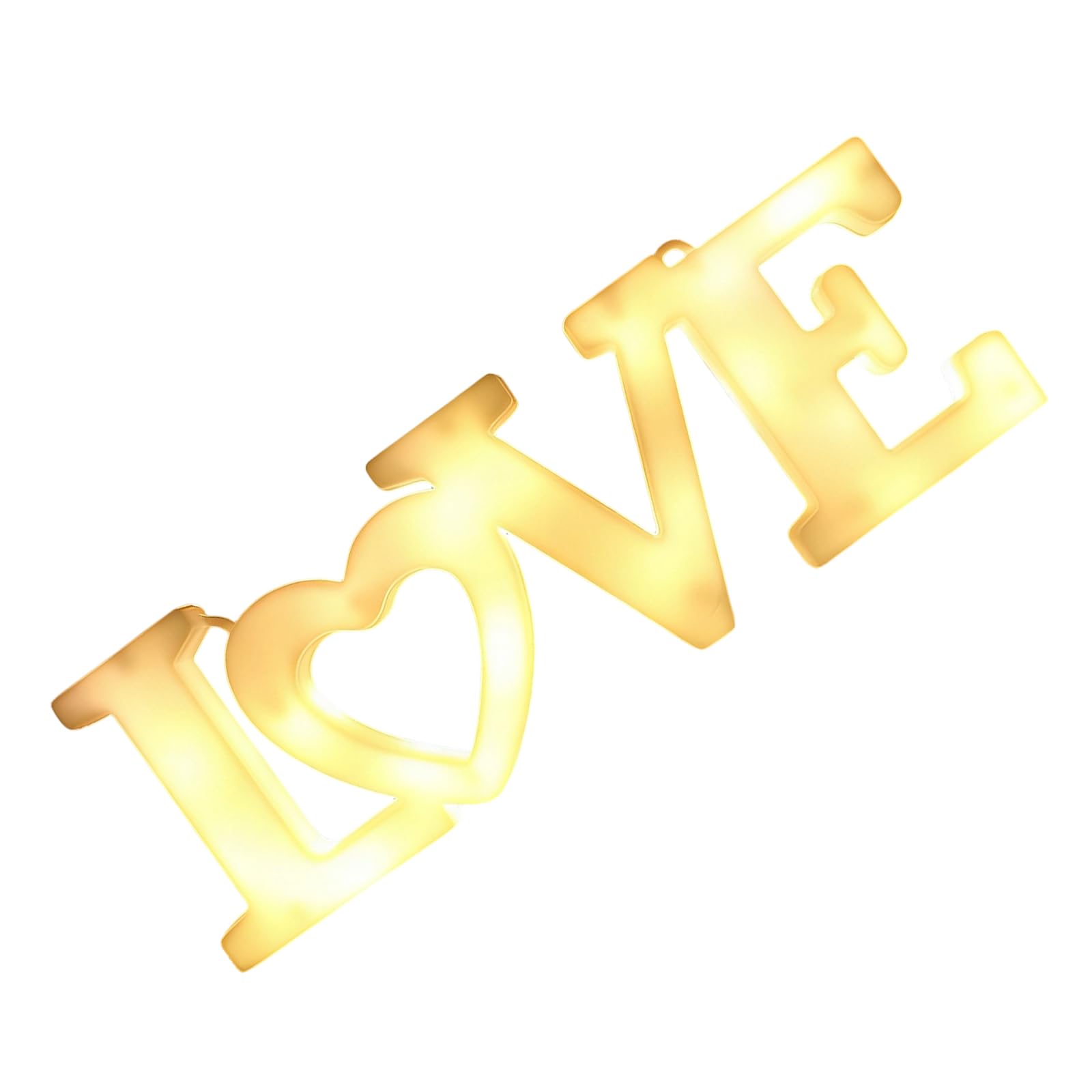 LED Glowing LOVE Sign Shatterproof PVC Ornament for Wedding Valentine ' s Day Decoration LED LOVE
