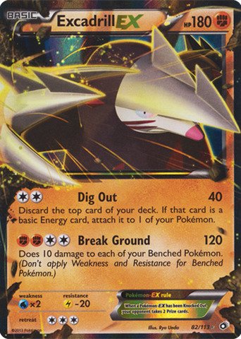 Pokemon - Excadrill ex (82/113) - Legendary Treasures - Holo