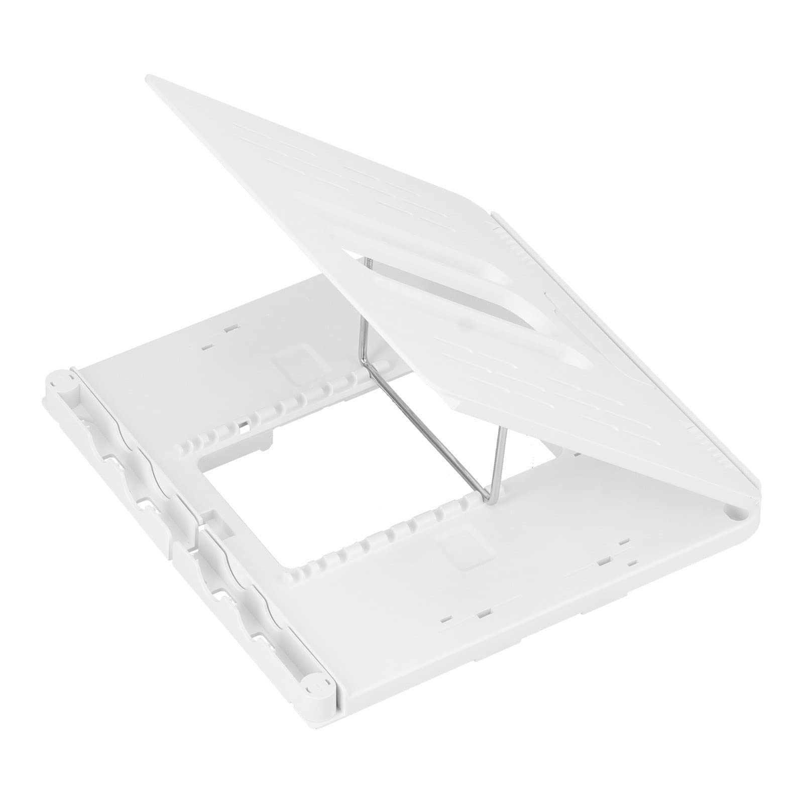 Wakects Składany Stojak na Tablet, 12-17 Cali, ABS, Wspornik z (WHITE)