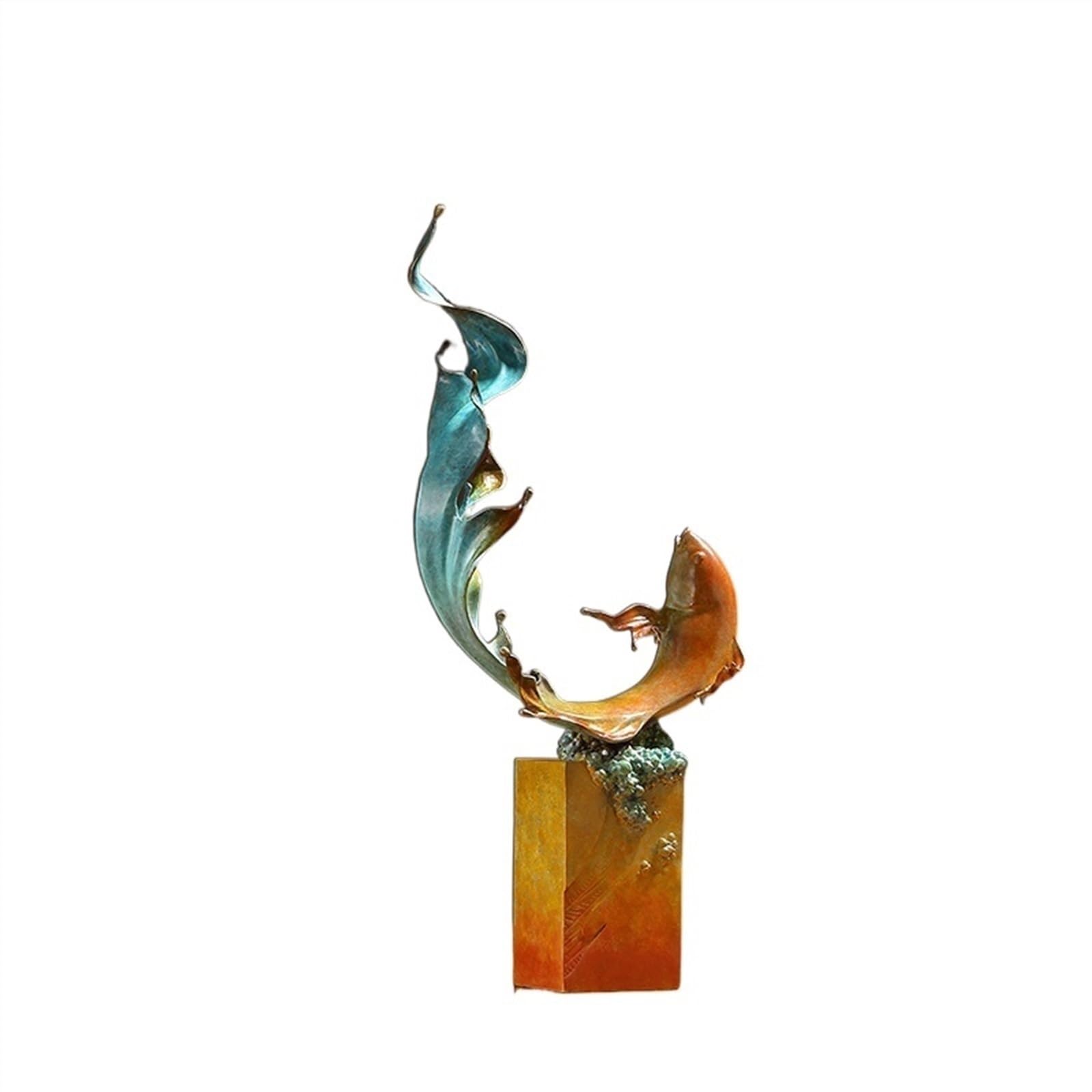 GLETSF Brass Decor Pure Copper Tiger Entrance Decoration Living Room Desktop Mascot Crafts Decoration Office Bookshelf Decoration Statues For Home Decor,