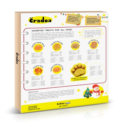 Cradoa 2024 Dog Treats Advent Calendar thumb #4