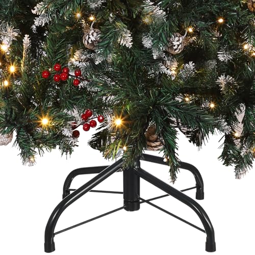 Metal Christmas Tree Stand for Artificial Tree: Replacement Christmas Tree Base Universal Folding Xmas Tree Stand Heavy Duty Christmas Tree Stand Bracket for Christmas Artificial Trees