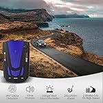 Car Radar Detector, Upgraded Dectector Driving Aids for City Road and Highway, Directional System Real Time Voice Alert Speed, Built-in GPS, LED Display - Image 2