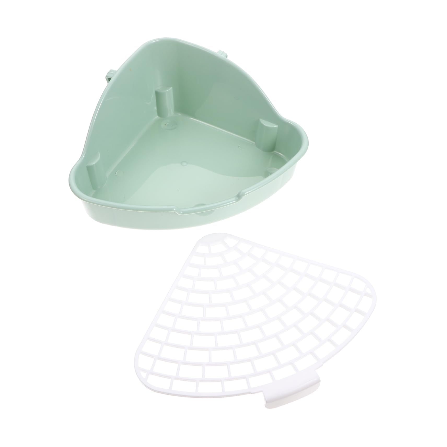 INOOMP 3pezzi Lettiera per Domestici per Conigli Cavia e Criceti Design Antischiuma e Facile Colore Menta per Abituare Bisogni Domestici