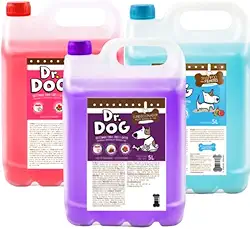 Kit de Banho Pet Shop Xampu Neutralizador odores Pet pré lavagem+ Shampoo Neutro Hidratante + Condicionador Desmaio de Fios Profissional galão 5 litros