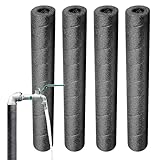 Qkbuza ブラック プールヌードル フォーム | 多目的フォームチューブ4本 | 夏冬 自宅 庭園 パティオ 車道用 汎用 ガーデンアクセサリー