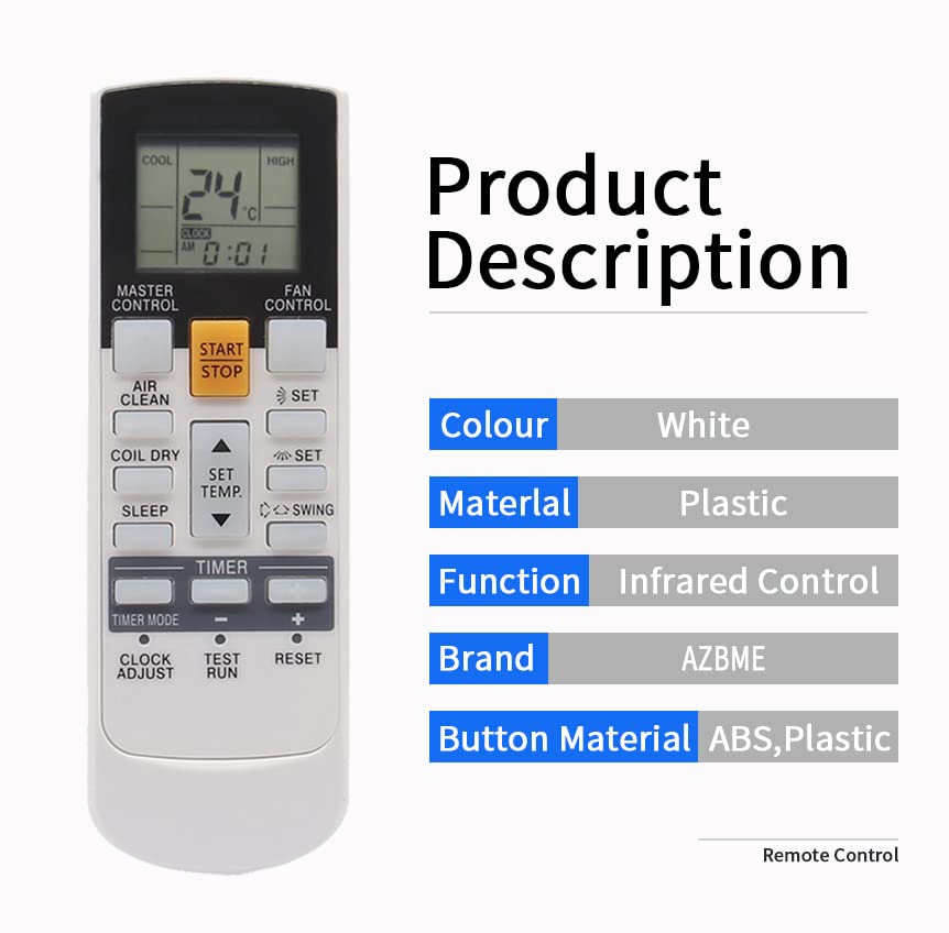 Télécommande climatiseur Fujitsu ASU24CL1 boîtier AR-RY4 AR-RY5 - 4