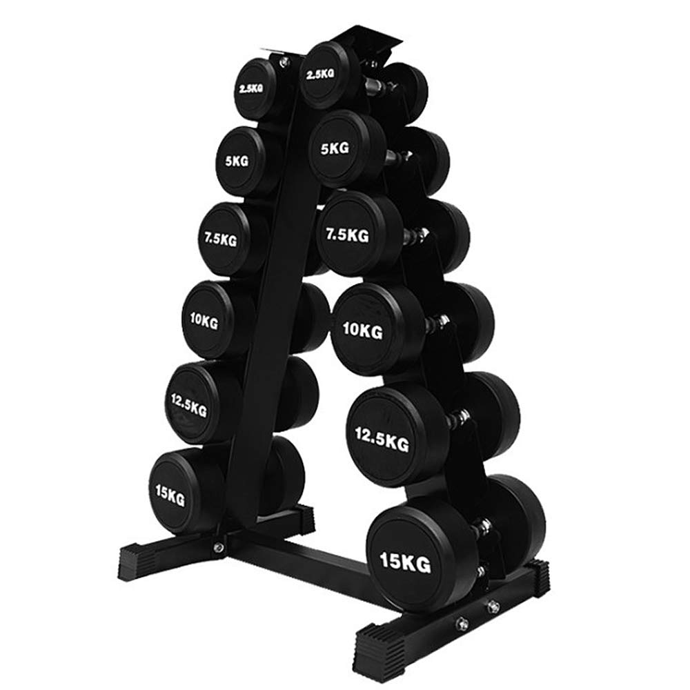 Supporto per bilanciere corto, organizer per manubri, supporto per pesi a 6 livelli, supporto per sollevamento pesi, perfetto per la palestra a casa