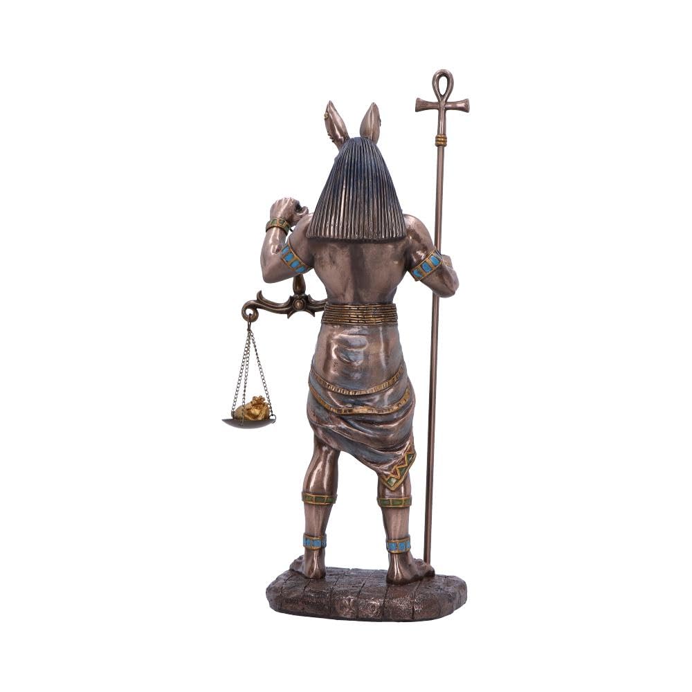 Nemesis Now Anubi statuetta in bronzo del dio egizio dipinto a mano | Decorazione artistica dell'antico Egitto, design originale Nemesis Now