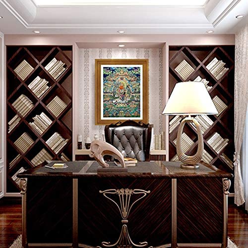 Thangka Tibetaans boeddhisme Thangka onder religieuze schilderijen van rijkdom van rijkdom (kleur: A, afmeting (inch… - Image 4