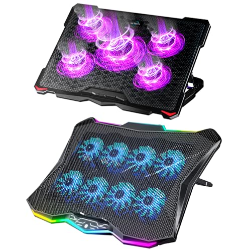 AICHESON S035 Purple y AA3 Enfriador Laptop 8 Ventiladores miniatura 1