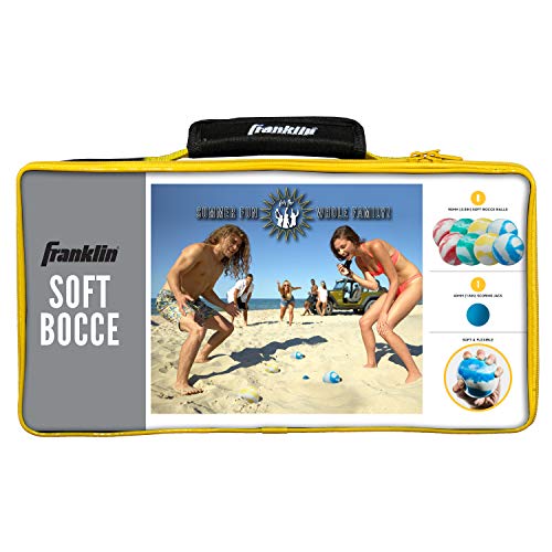 Image of Franklin Sports Bocce Ball Set - 8 All Weather Bocce Balls and 1 Pallino - Beach, Backyard Lawn or Outdoor Party Game - Professional, American, and Starter Set Options
