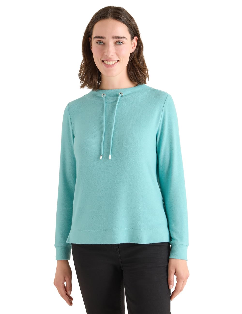 Cecil Damen Cosy Melange Langarmshirt