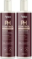 Kit Shampoo E Condicionador Ph Control Apice Anti Porosidade Capilar Tratamento Vegano 300ml