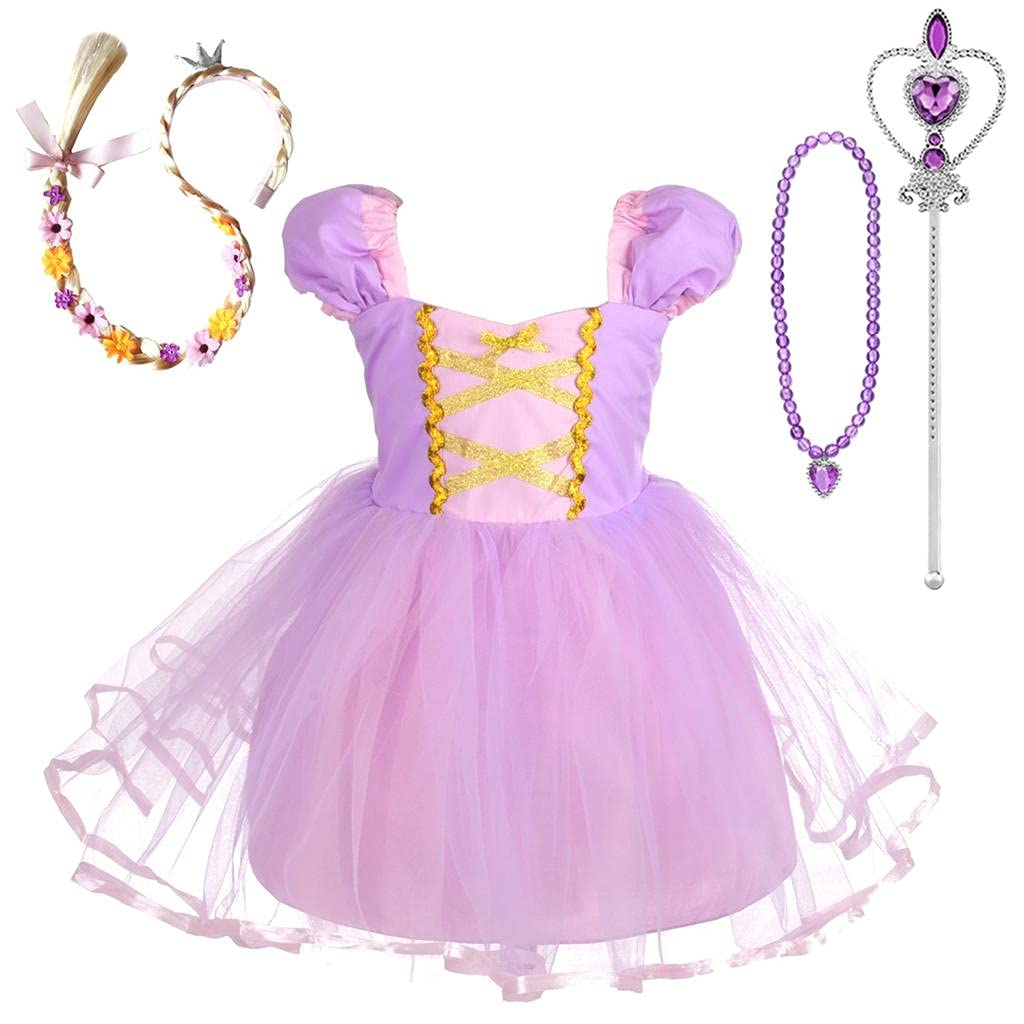 Lito Angels Princesa Blancanieves/Cenicienta/Sirenita Rapunzel vestir para Niñas Disfraz de Halloween Ropa Casual