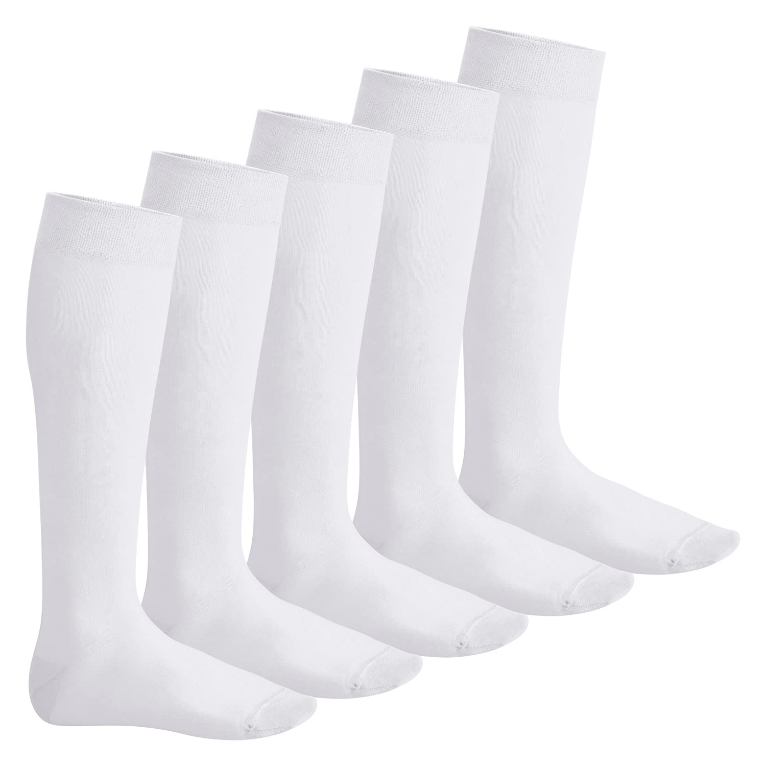 Footstar femmes hommes - Paquet de 5 EVERYDAY! dames genou chaussettes tailles 35-50