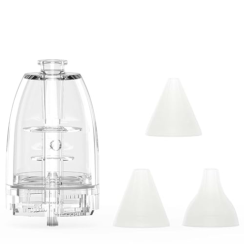 GROWNSY Cámara de succión más grande oficial mejorada y 3 puntas de silicona para aspirador nasal GROWNSY Kit de reemplazo de chupete de nariz