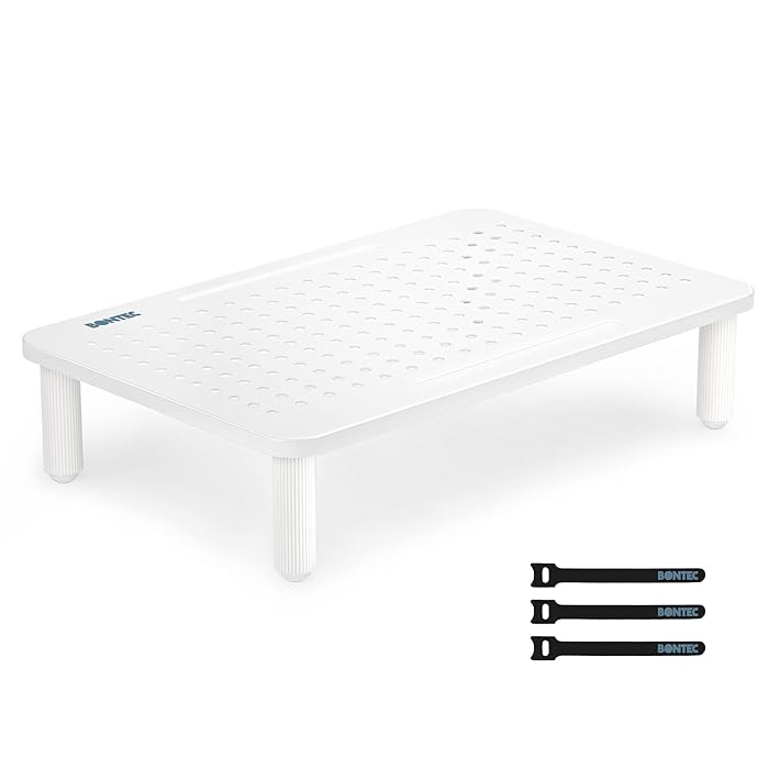 Buy BONTEC Monitor Stand Riser, Computer Monitor Riser Stand with Mesh Platform for Laptop