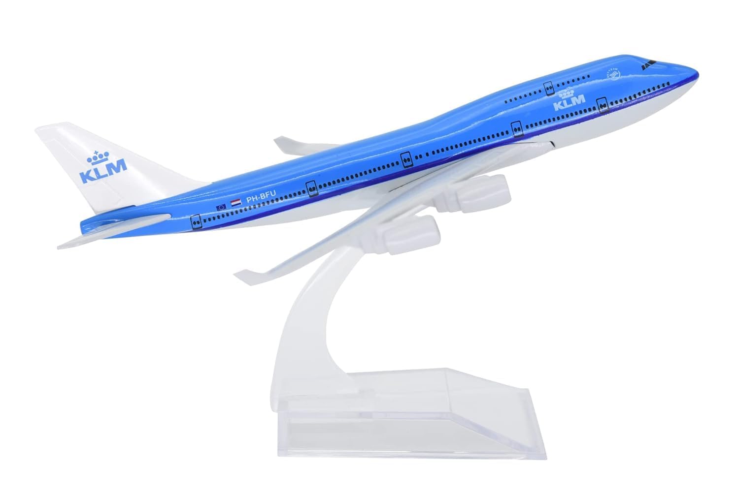 SCHUBERT Adult Only For Display Diecast Aeroplane Scale Model Size -16 Cm (Klm Airlines), Multicolor 2