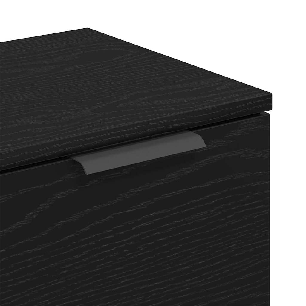 vidaXL Credenza Rovere Nero 60 x 30 x 70 cm Legno Multistrato, Sideboard Moderno, Rettangolare, Legno ingegnerizzato, arredo Funzionale, Soluzione Elegante per la Sala da Pranzo