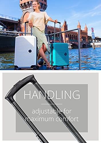 Hauptstadtkoffer Mitte - Großer Hartschalenkoffer, TSA, 4 Rollen, Check-In Gepäck mit 8 cm Volumenerweiterung, 77cm, 130 Liter, Champagner